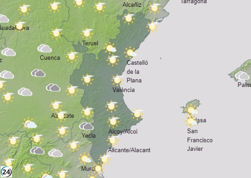 El calor se apodera de la Comunidad Valenciana y las temperaturas alcanzarán casi los 20º este sábado.