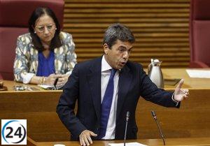 Mazón abordará tema clave de la Comunitat Valenciana en sesión de control.
