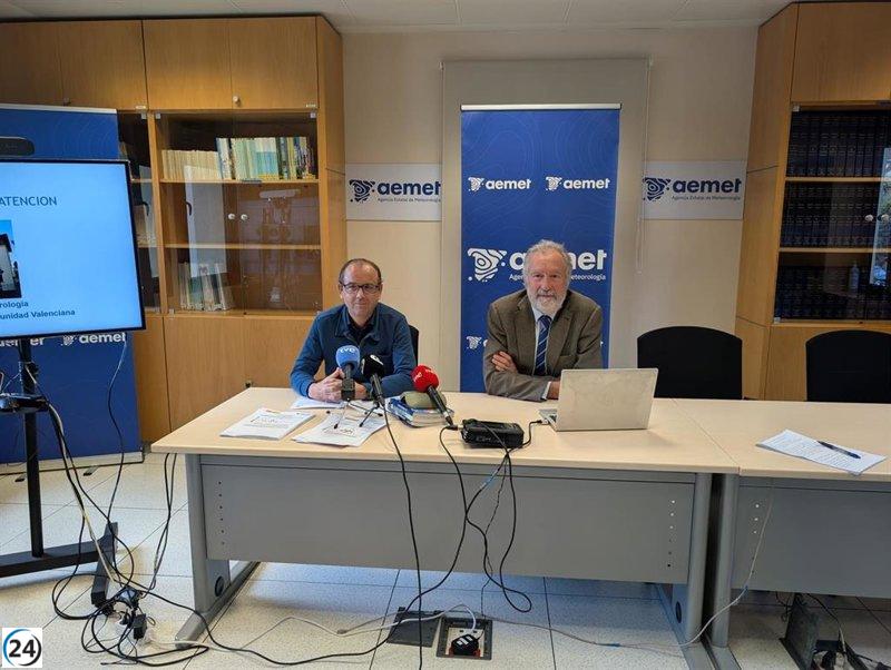 Aemet anticipa un Navidad fría y lluviosa en la Comunitat Valenciana.