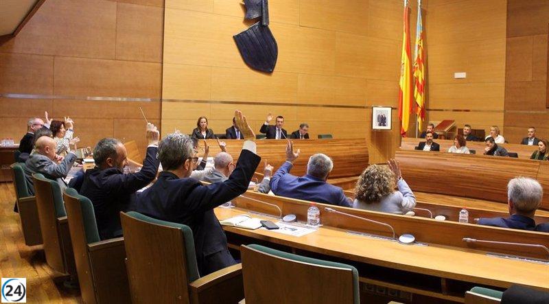 La coalición de PP y Ens Uneix aprueba el presupuesto de la Diputación de Valencia 2024 con respaldo de Vox.